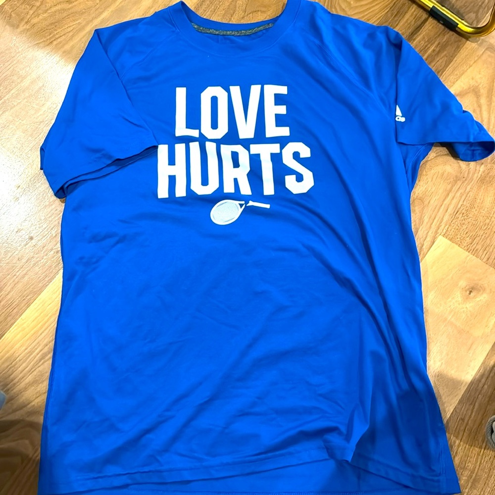 New adidas love Hurts t shirt L